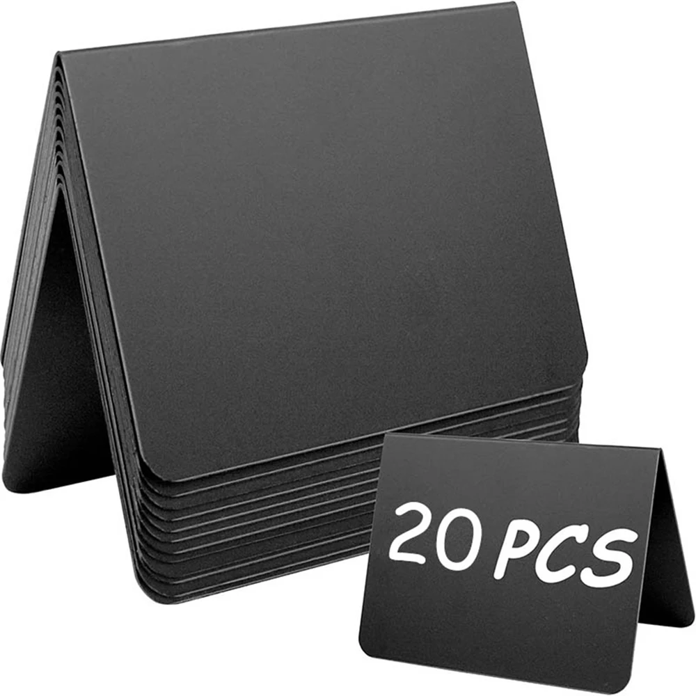 Double Sided Chalkboards 10/20pcs Mini Chalkboards Rectangular Blackboard Double Sided Chalkboards Wedding Birthday Party Home Decor Sign Message Board