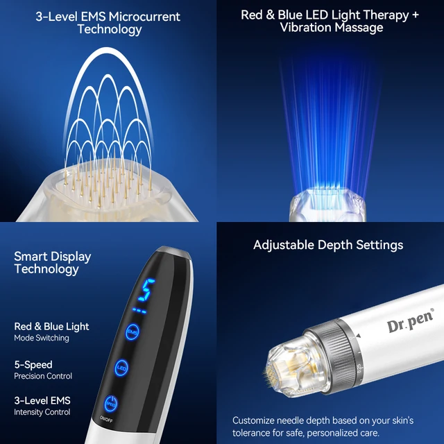 Dr. Pen Q1S wireless microneedling pen for skin rejuvenation