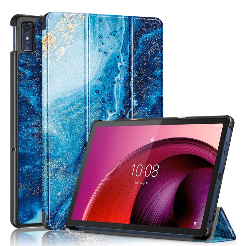 Lenovo Tab M10 5G Premium Magnetic Fold Leather Tablet Stand Case