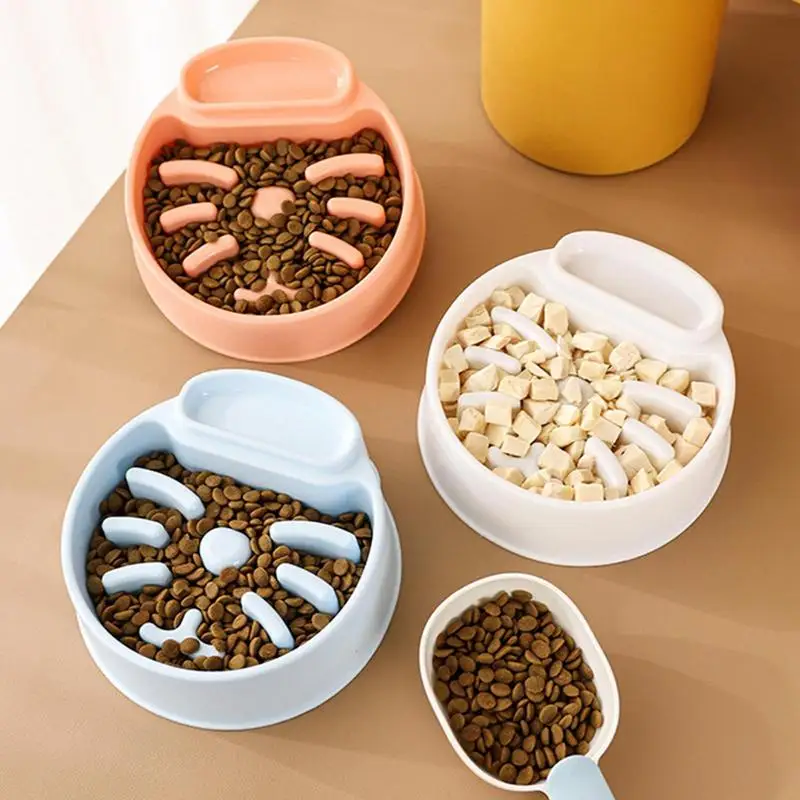

Slow Feeder Dog Bowls With Compartment High Material Unique Shape Interactive Stop Dog Bowl Easy To Clean For Small Medium Dogs