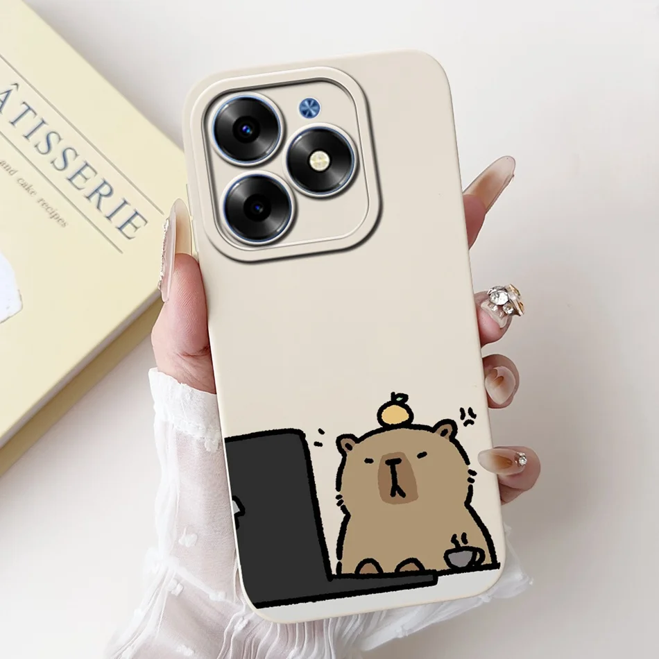 Elegant Printing Soft Silicone Lens Protective Cover Phone Case