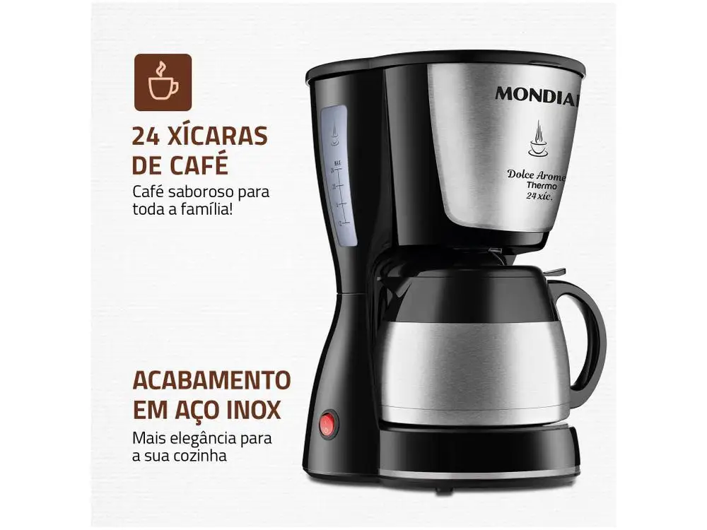 Cafeteira Elétrica Mondial Dolce Aroma Thermo - 110V 2