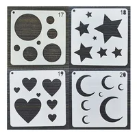 9*9Cm Auxiliary Template DIY Layering Stencils Wall Painting Scrapbook Coloring Embossing Album Decorative Card Templat 1