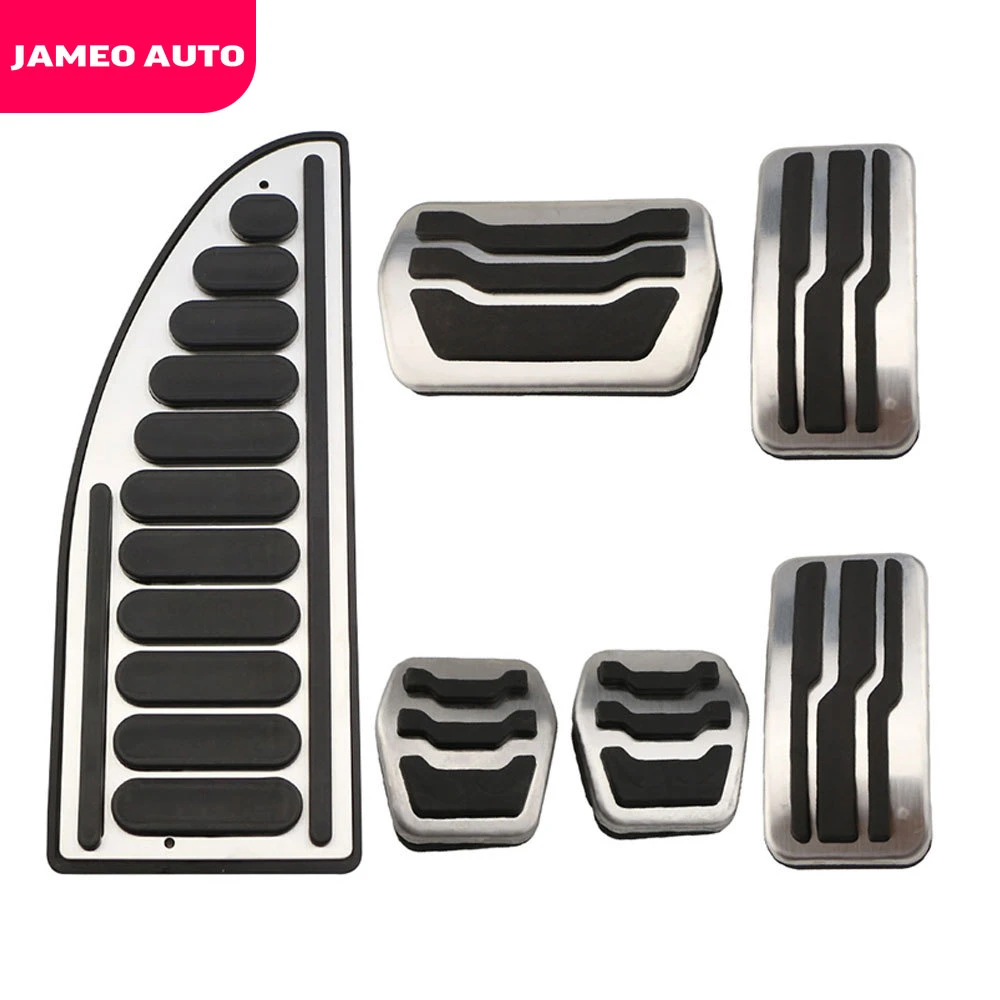 JameoAuto Car Accelerator Pedals Brake Pedal Set Covers Clutch Rest Foot Pedals Cover for Mazda