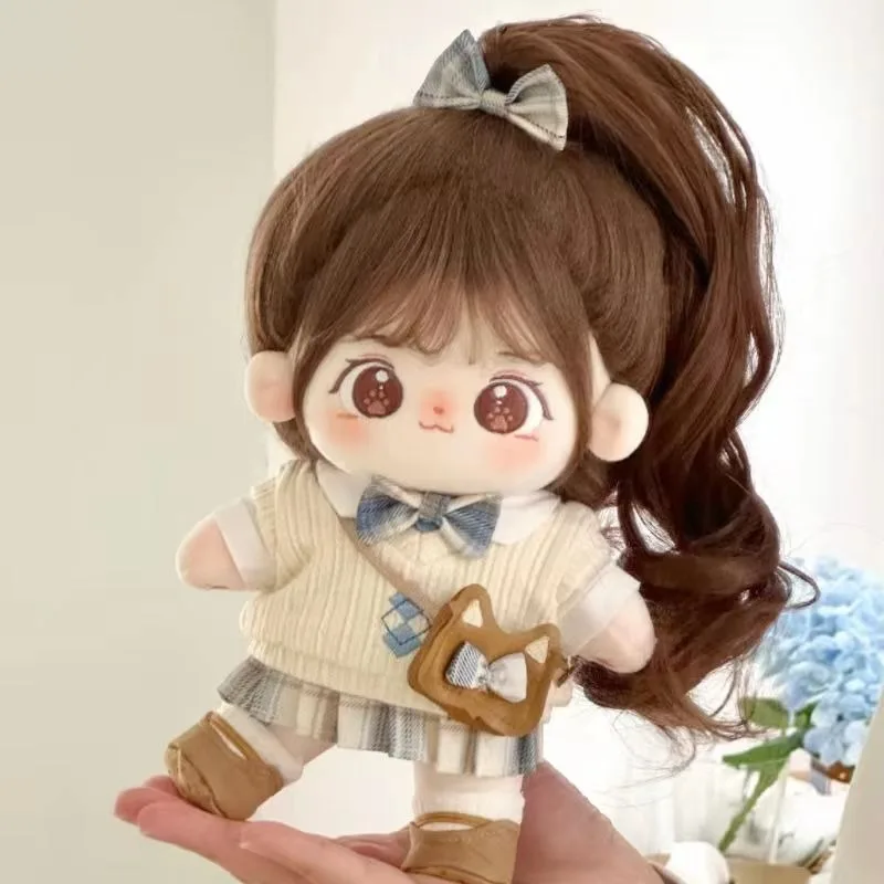 20cm Plush Stuffed Doll JK Uniform Kawaii Costume Suit Change Clothes Outfit Cosplay Birthday Gift 4
