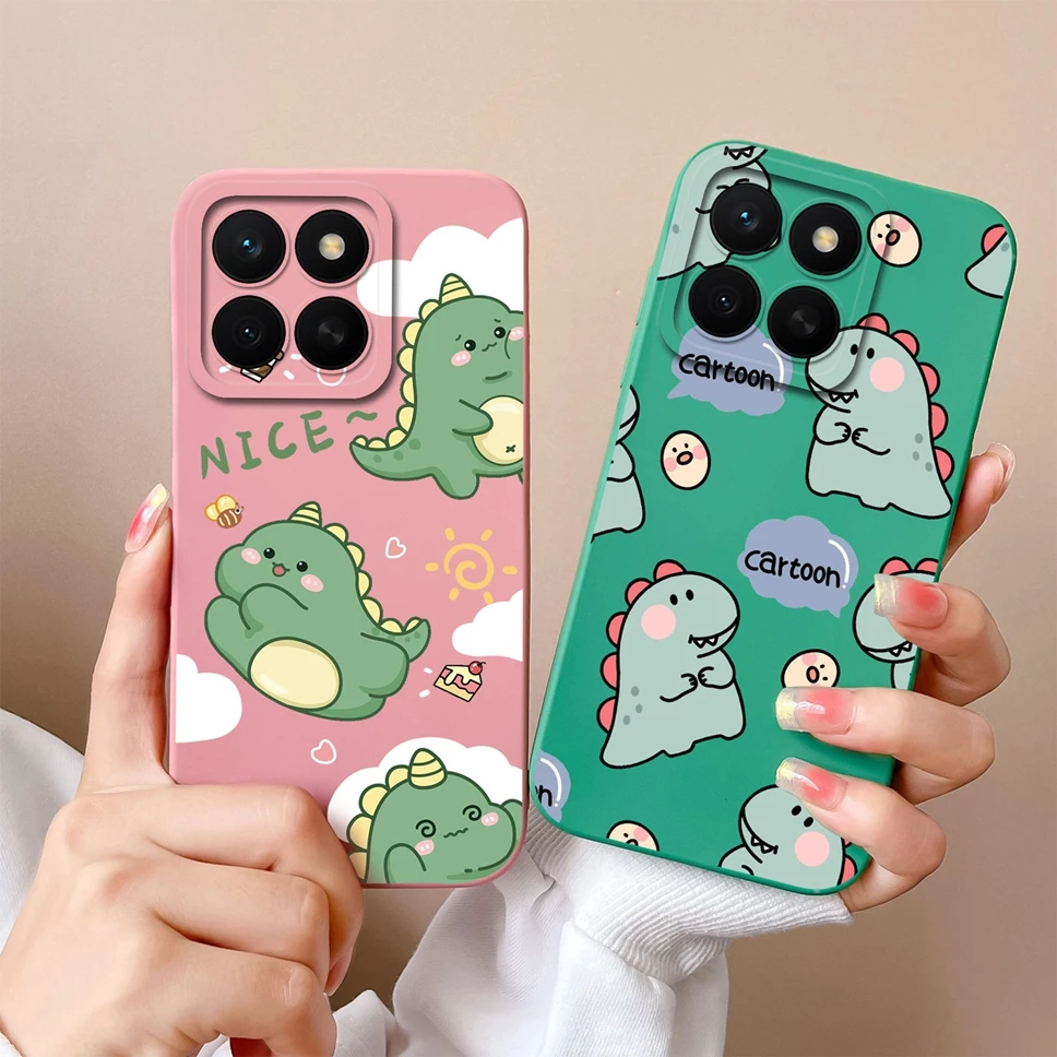 Cute Dinosaur Camera Protection High-Quality Silicone Phone Case