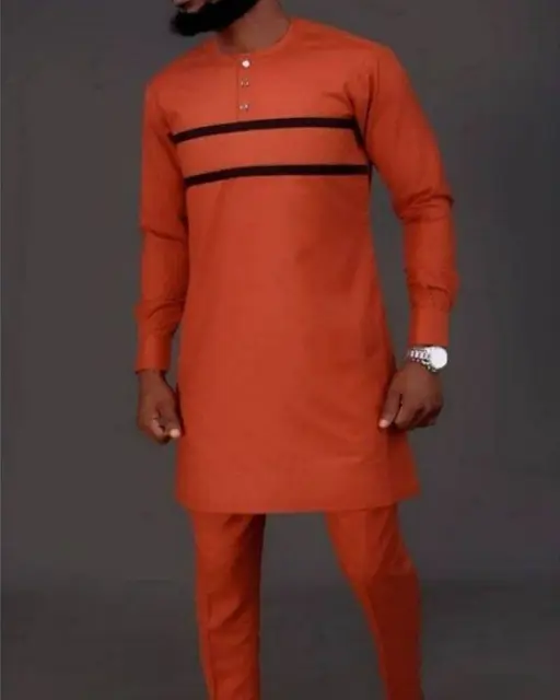 Mustapha Long Sleeve Dashiki Outfit - Image 3