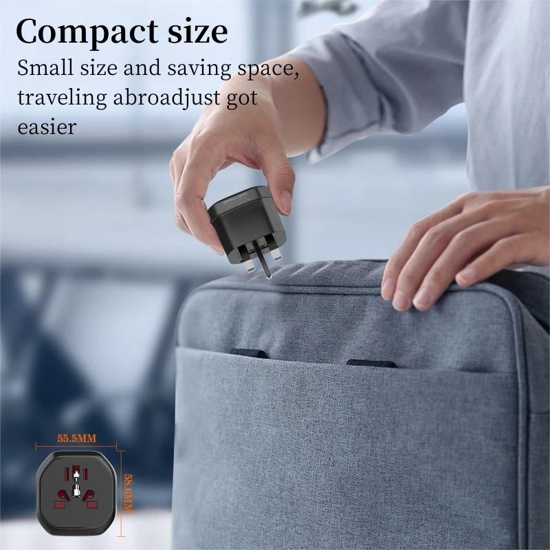 Plug Adapter Universal Travel Adapter Kr Conversion Plug 48mm Eu To AU American Plug Adapter To European Universal Socket