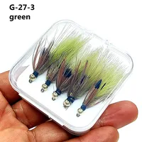 5pcs Woolly Bugger Streamers Fly Fishing Lures Brass Bead Head 5