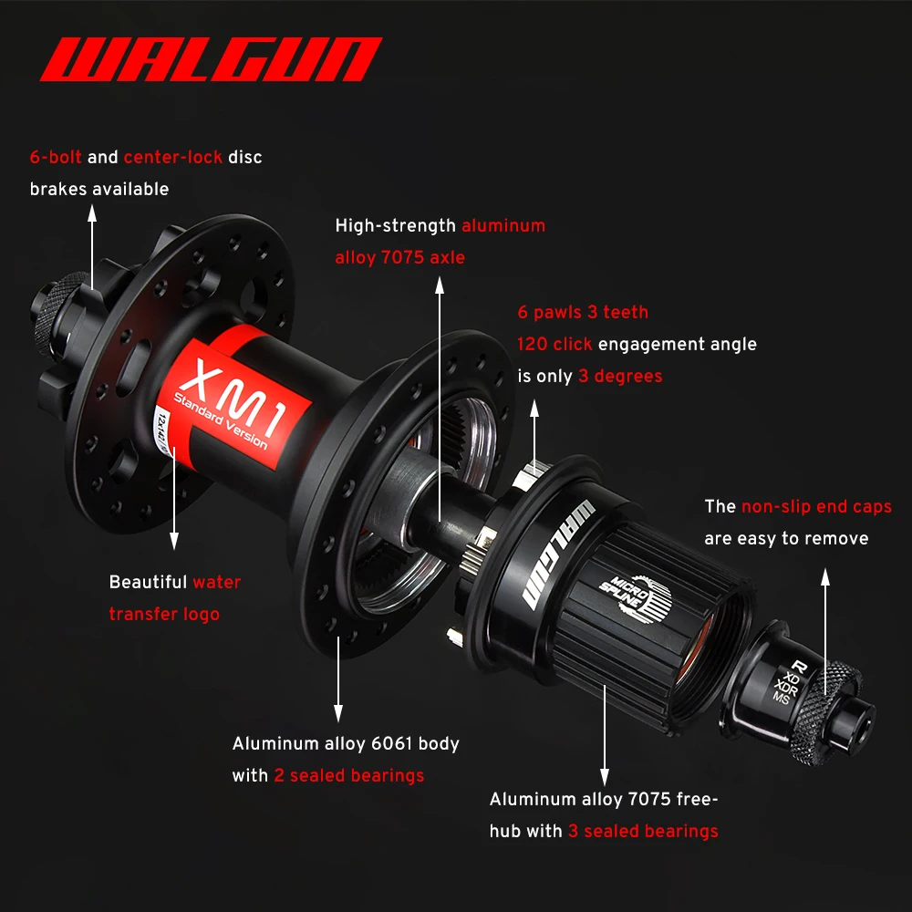 ファッション人気ブランドランキング Bike Rear Front XM1 Hub 6-Bolts/Center Holes 32 Road MTB 彫刻・オブジェ