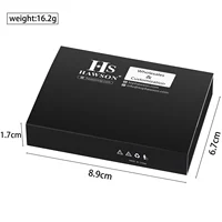 HAWSON 2 Inch Personalized Initial A-Z Cufflinks and Tie Clip Set for Men Silver Plated Shirt Accessories Business Gift Jewelry 6