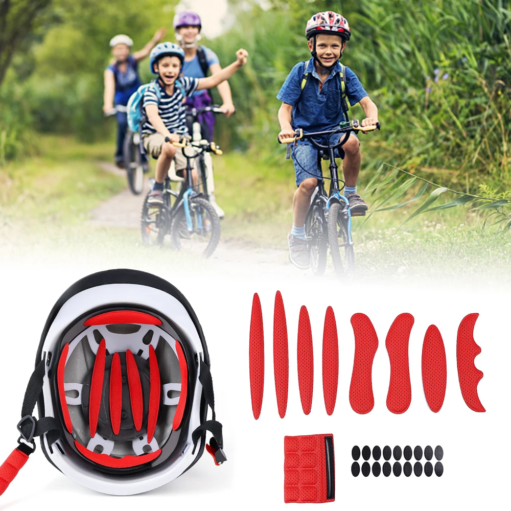 

Helmet Inner Padding Kits Sponge Replacement Pad For Motorcycle Bicycle Cycling Helmet Inner Liner Anti-collision Accessories