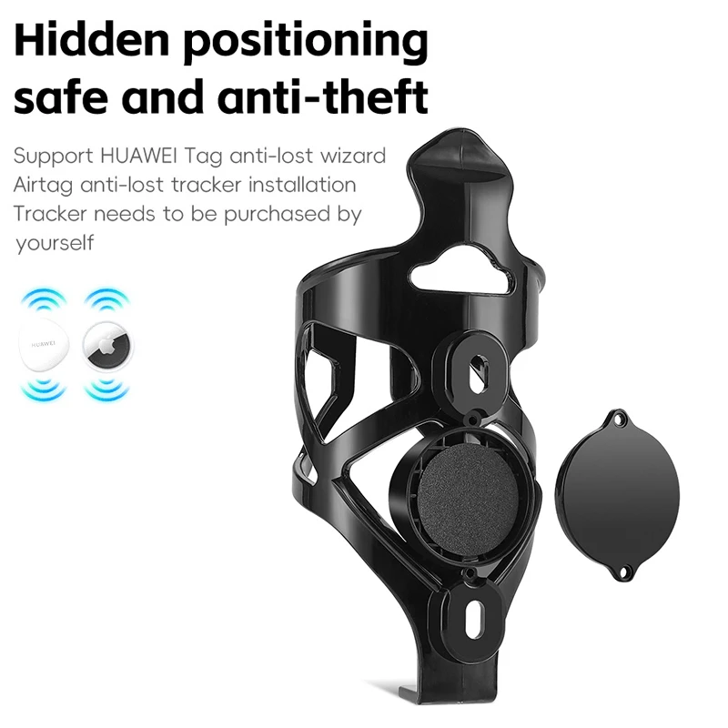 Bicycle Water Bottle Rack Road Bike Airtag Positioning Anti-Theft Mountain Bike Cycling