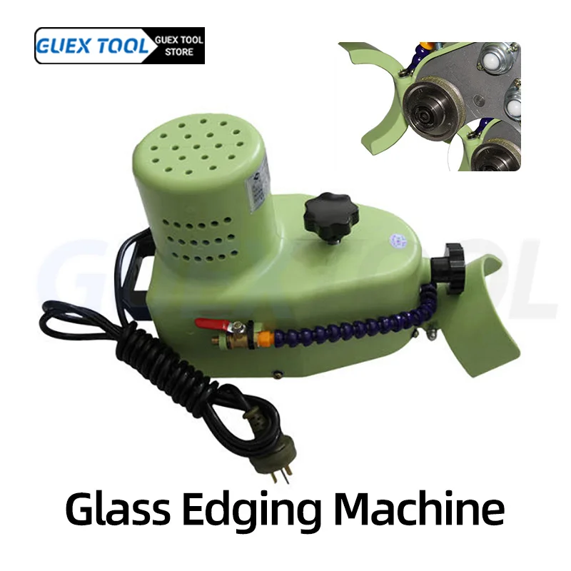 

220V Portable Glass Edging Machine Tools Round straight edge Multi function glass edge grinding Glass polishing and deburring