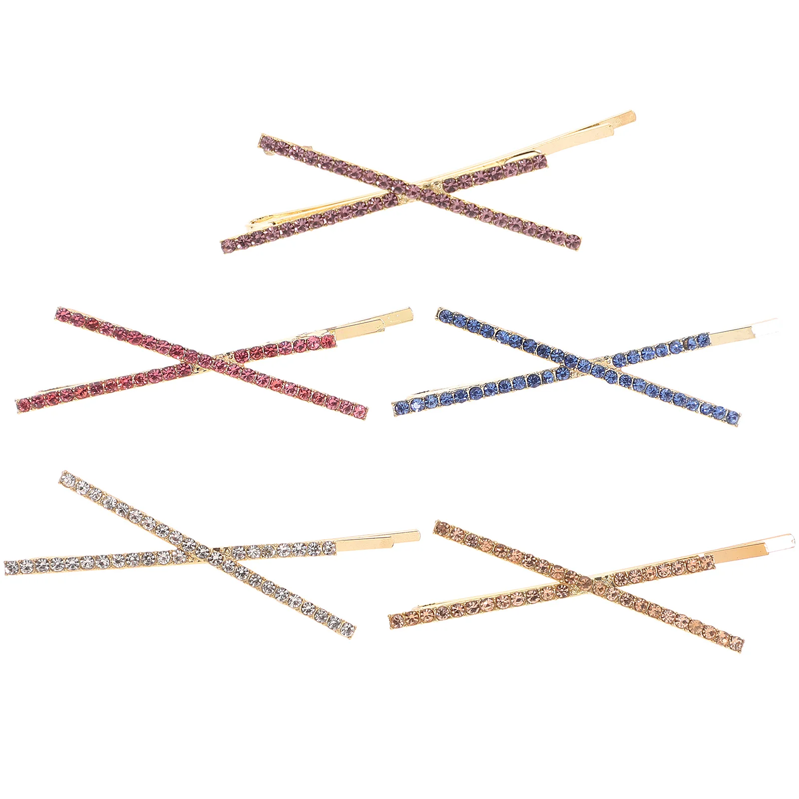 

5 Pcs Hair Clips for Girls Hairpin Rhinestone Women Modeling Tools Styling Rhinestones Accessories Crystal Bride