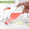 12 Pack 8.5-ounce Combucha Coquito flip-top glass bottle with lid for syrupy vanilla extract brewing beer Kefir airtight bottle 4