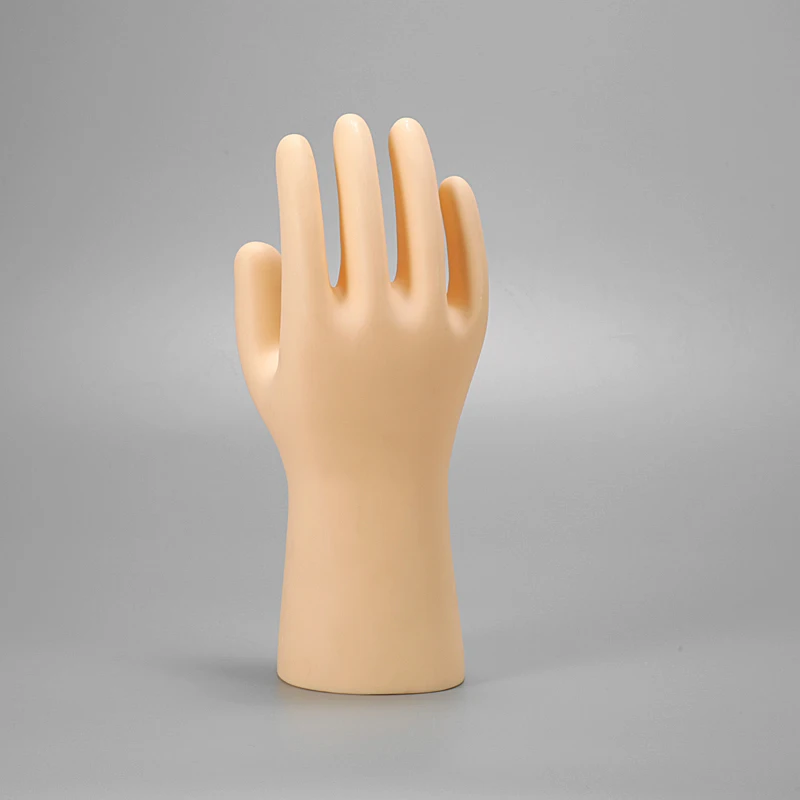 Lodni vinyle pvc bh zahuštěný pánský pravák ruka modelka man's ruka figuríně s polovina úchop design rukavice ukázat displej rekvizity
