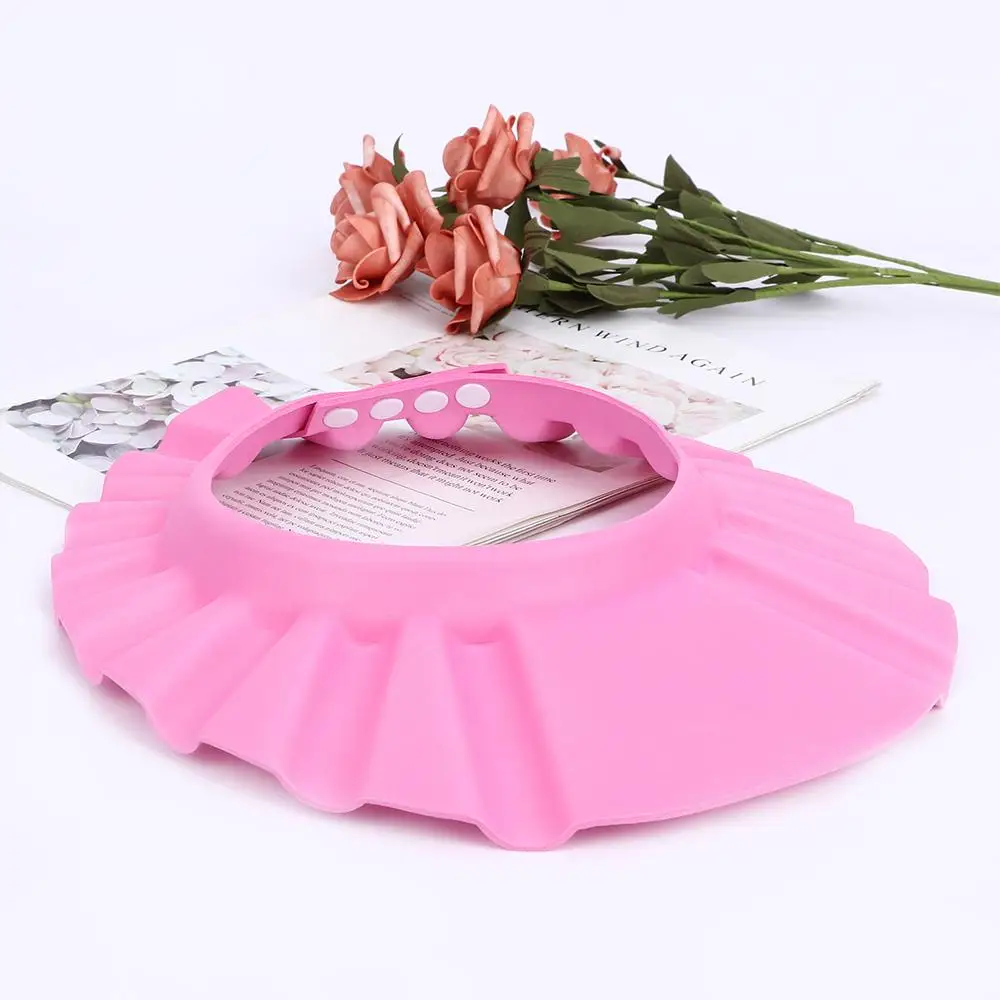 Adjustable Baby Kids Shampoo Shower Cap Wash Hair Shield Hat Bathing