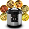 12 Quart Digital Pressure Cooker with 15 Preset Options and Glass Lid, Silver 6