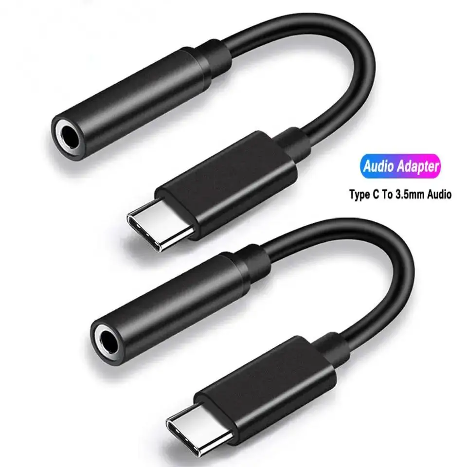 USB Type C to 3.5mm Earphone Adapter and Audio Converter