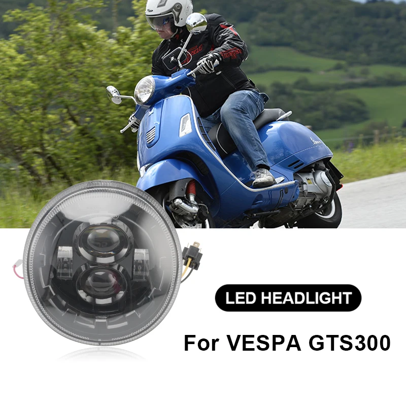 Voor Vespa Gts 300 Zwart Led Koplamp Koplamp Vóór 2018 AliExpress