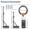 22" LED Ring Light, With 54"/69"Wall Mount Triangle Boom Arm Wireless Remote, Adjustable 3000-6500k Color Temperature Light Kit 3