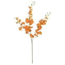

Flower Arrangement Wedding Home Decor Fake Flowers Orange Dancing Orchid 1PC Sample Room Ornaments Plastic Decorative Bouquet