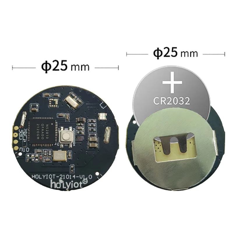 Holyiot NRF52810 Beacon Low Cost proximity Bluetooth Module Mall Positioning IP67 Waterproof Compatible Ibeacon Eddystone