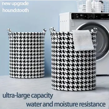 접이식 둥근 옷 세탁 바구니, 어린이 장난감, 더러운 옷, 가정용 보관함, 코튼 방수 대용량 정리함