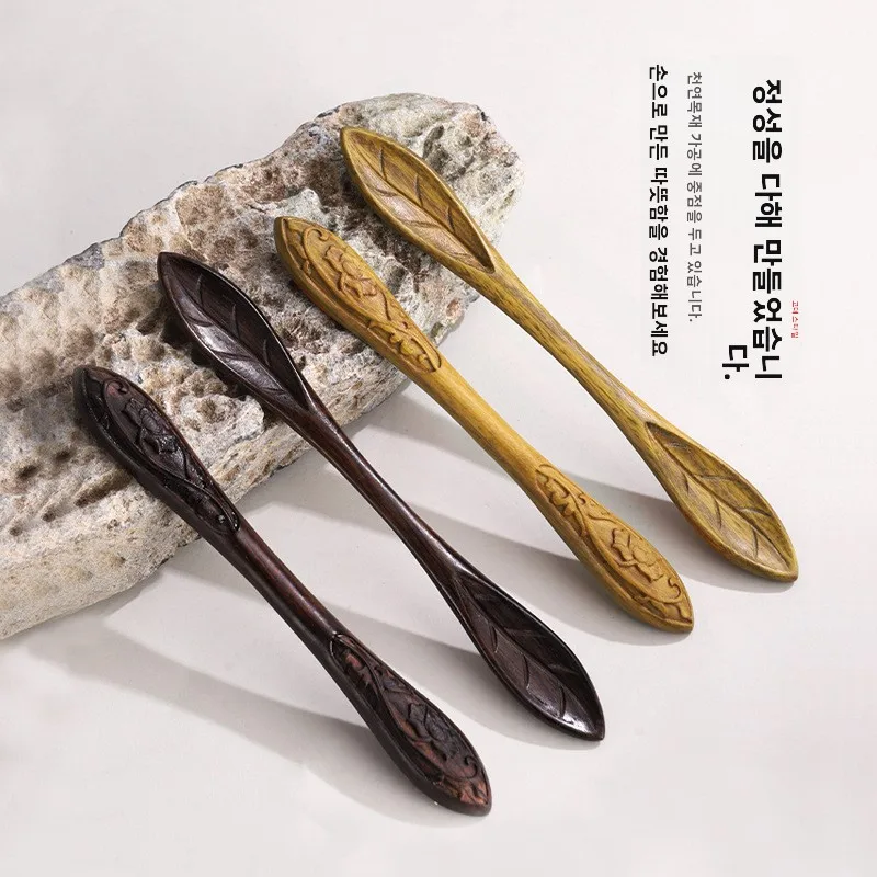 수제 녹나무 머리핀 여성용 전통 중국 스타일 헤어 액세서리 웨딩 파티 일상용 우아한 순색