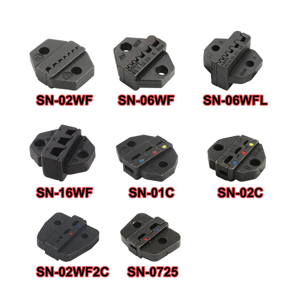 Mini EUROP ESTILO Die Sets para ferramenta de crimpagem SN, SN02WF SN06WFL SN16WF SN01C SN02C SN0725 SN02WF2C