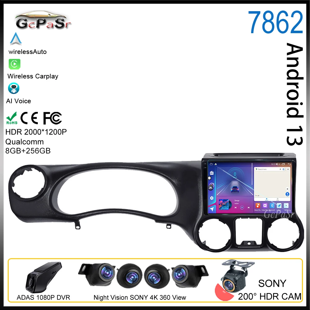 

Android для Jeep Wrangler 3 JK 2010 - 2018 мультимедийный автомобильный радиоплеер Авто Видео Carplay задняя камера Bluetooth головное устройство DVD