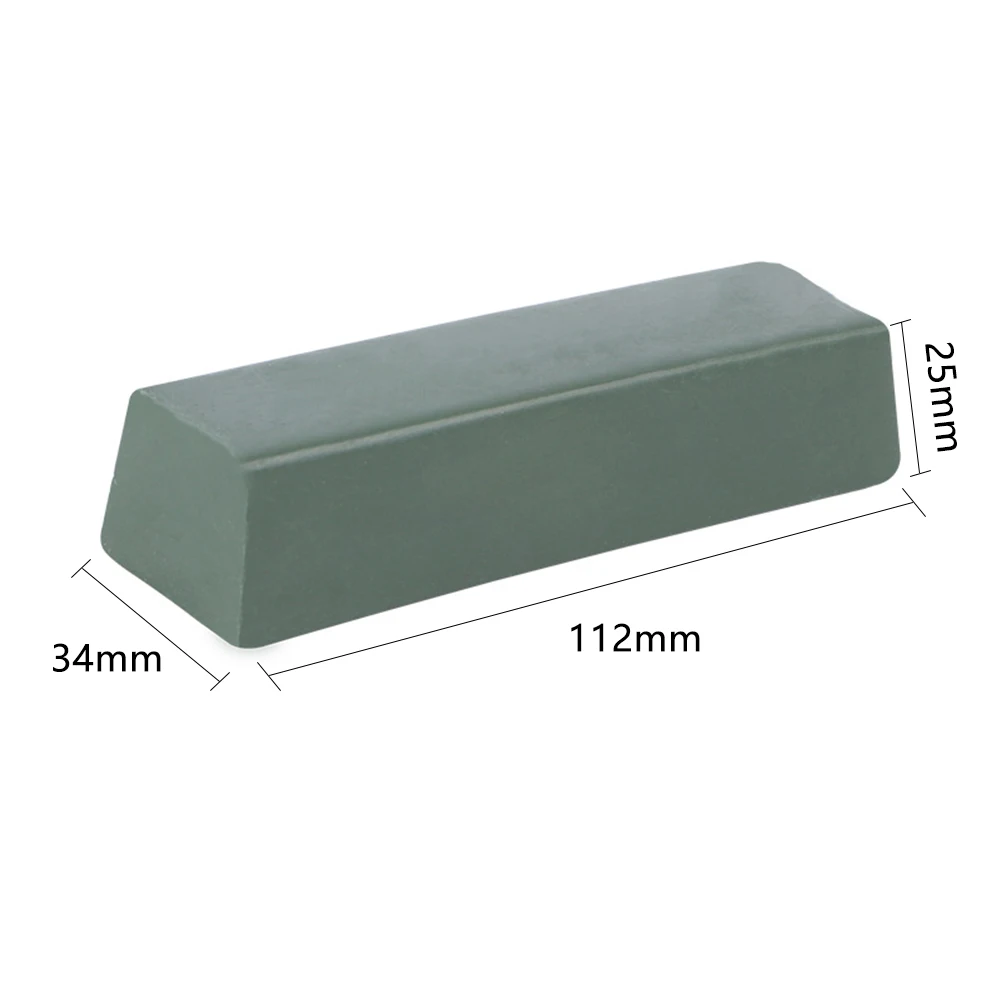 Polishing Wax 112x34x25mm Green Polishing Paste Abrasive For Stainless Steel Copper Aluminum Metals Precision Instruments