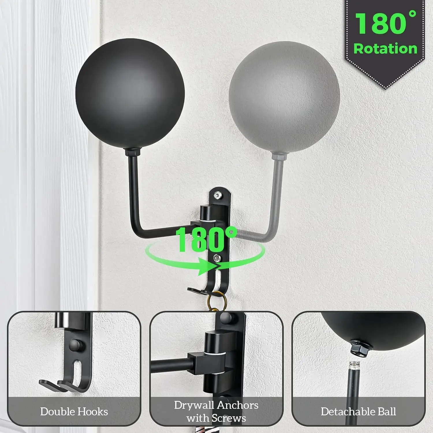 180&deg; Motorcycle Helmet Rack Rotation Metal Helmet Holder Wall Mount Holder Display Rack Bicycle Display Hanger motorcycle helmet holder