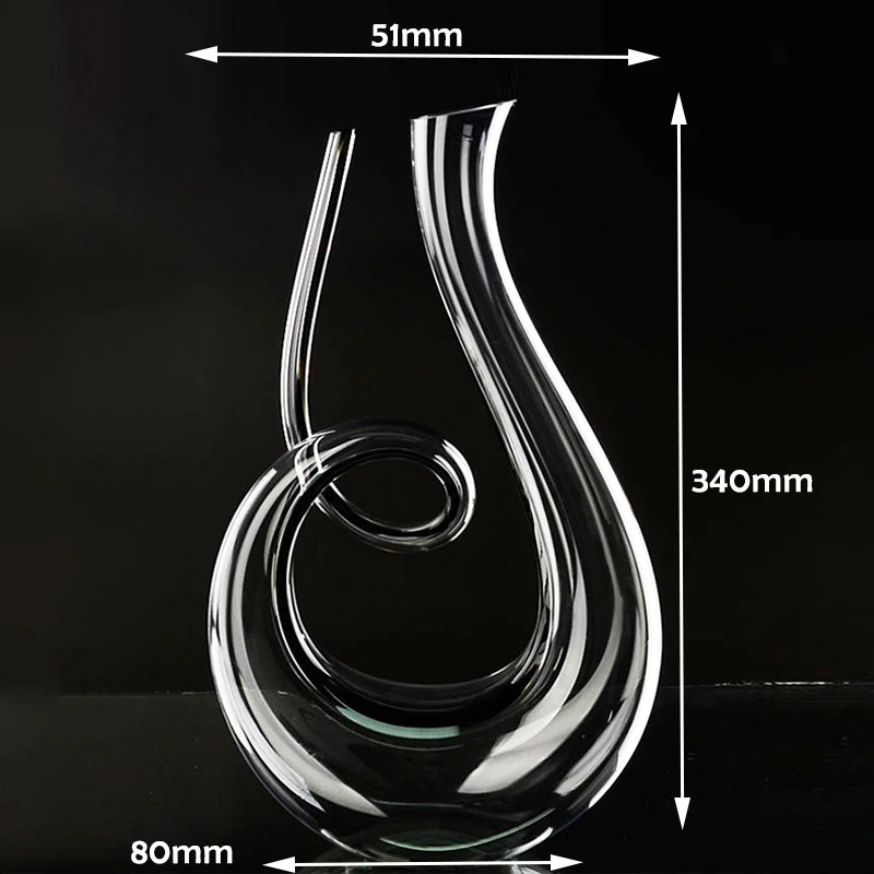 Whiskey Decanter Set Decanter 1500ML Crystal High Grade Swan Spiral Wine Decanter Creative Wine Separator Champagne Bottle For Family Bar