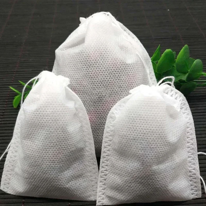 100pcs Food Grade Non-woven Fabric Tea Bags Tea Filter Bags for Spice Disposable Heal Seal Spice Filters Teabags Tools disposable tea filter bags disposable tea bags