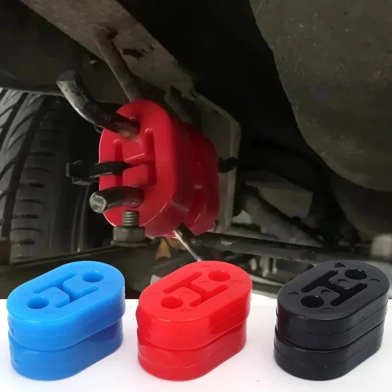 Lifting Towing Wheel Muffler Support Shock Absorber Automobile Universal Two Holes Exhaust Pipe Hanger Cushion Rubber Parts