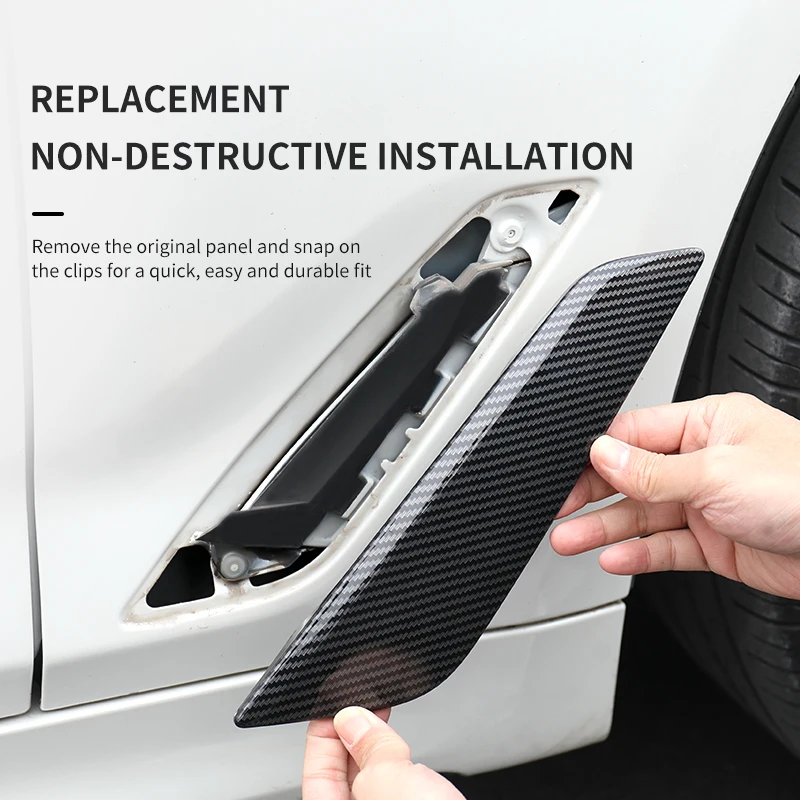 Carbon Fiber Front A Pillar Air Vent Outlet Cover Trim For Mazda CX-5