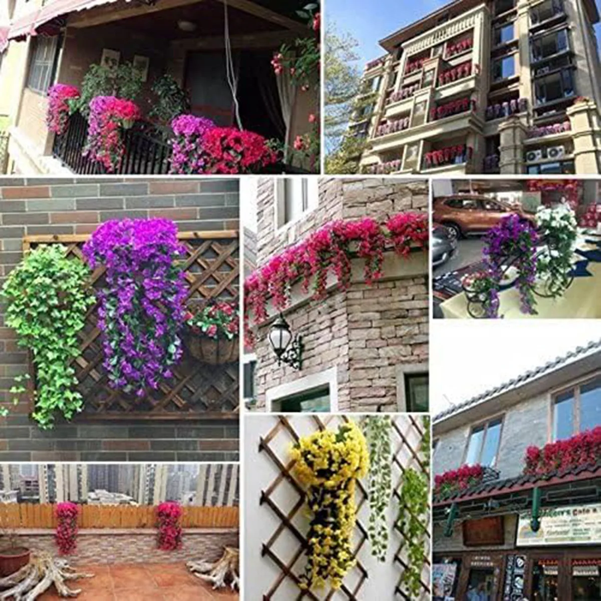 1pc Künstliche Blumen Lange Rebe Rose Hause Tisch Hochzeit Outdoor Garten Hof Bogen Wand Diy Festival Party Decor Zubehör – Detail 6