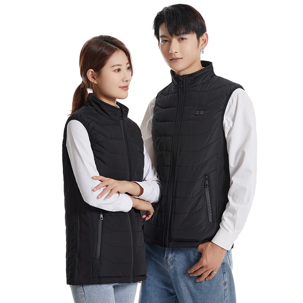 11/9 Heated Vest Zones USB Heating Jacket Warm Heating Vest Winter Electric  Heated Jacket Men Women Heat Coat Hiking Vest S-9XL