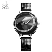 Shengke SK Fashion Top Luxury Brand Women Quartz Wristwatches Creative Design Thin Ladies Wrist Watch For Female Montre Femme 1