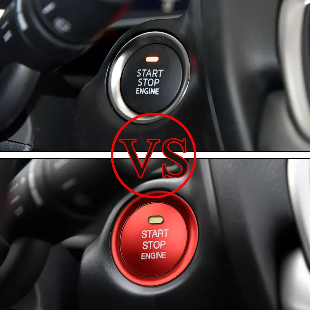 Car Key Ring Cover Car Ignition Trim for Mazda CX5 CX3 CX4 Cx-3 3 6 Axela Atenza Engine Start Stop Switch Button Sticker Accessories