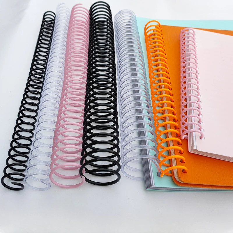 18-40mm Large Capacity A4 30 Hole Spiral Binding Coil Single Wire Book Ring Strip DIY Notebook Office Accessories Plastic Binder