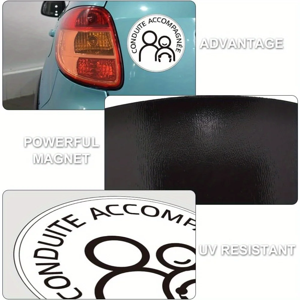 New Driver Creative Car Magnet Sticker - Anti-Scratch Safety Sign