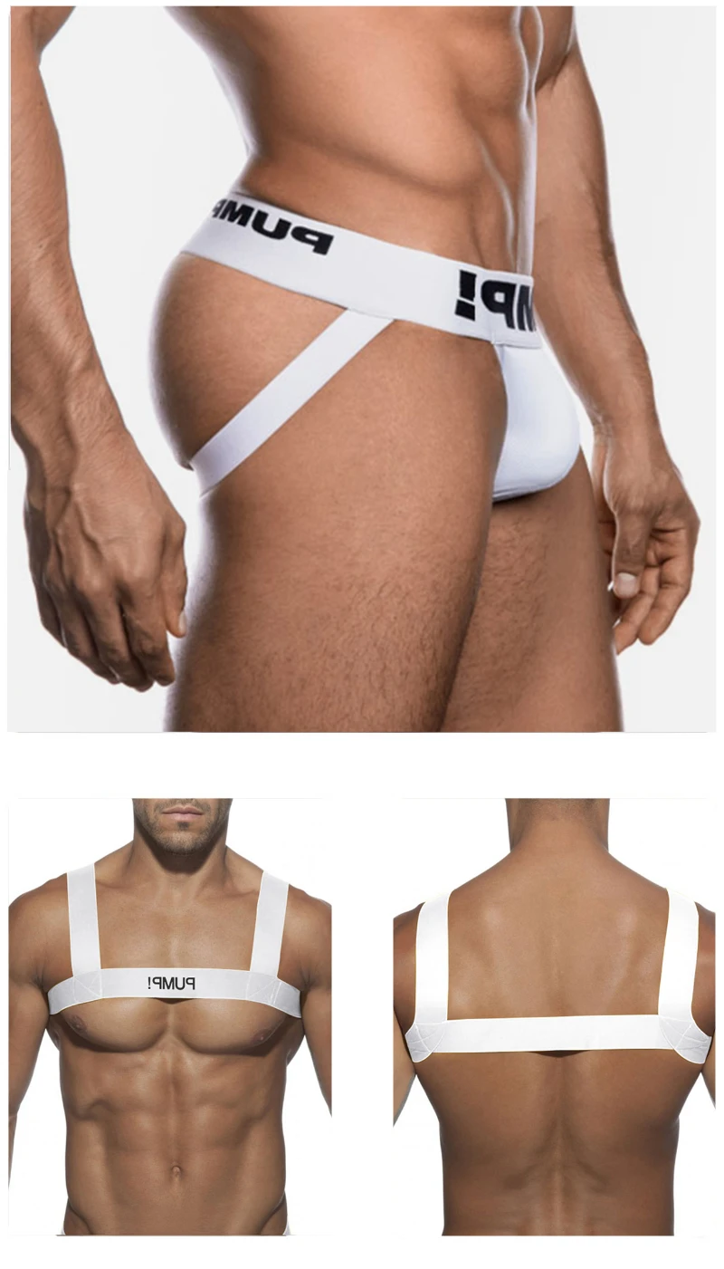 New Cotton Men's Thong And Tank Top Set Man Underpants Comfortable Tanga Gay Sexy Men Underwear Jockstrap Panties Perizoma Uomo strings underwear