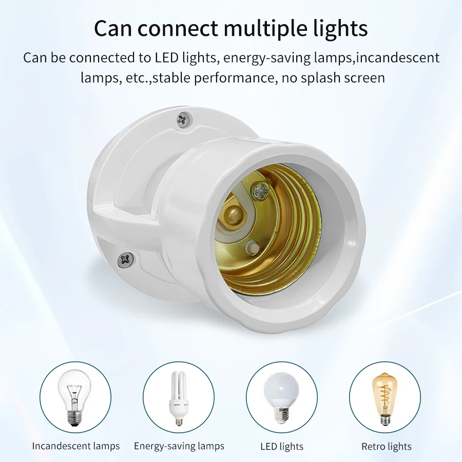 E27-Sensor-Lichtfassung – Bewegungsmelder Mit Einstellbarer Verzögerung, 6 M Reichweite, Für Keller & Garage