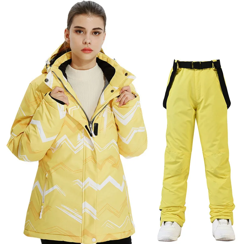 

Women Ski Jacket Ski Pants Winter Windproof Waterproof Ski Suit Outdoor Sports Warm Skiing Snowboard Jacket and Snow Trousers