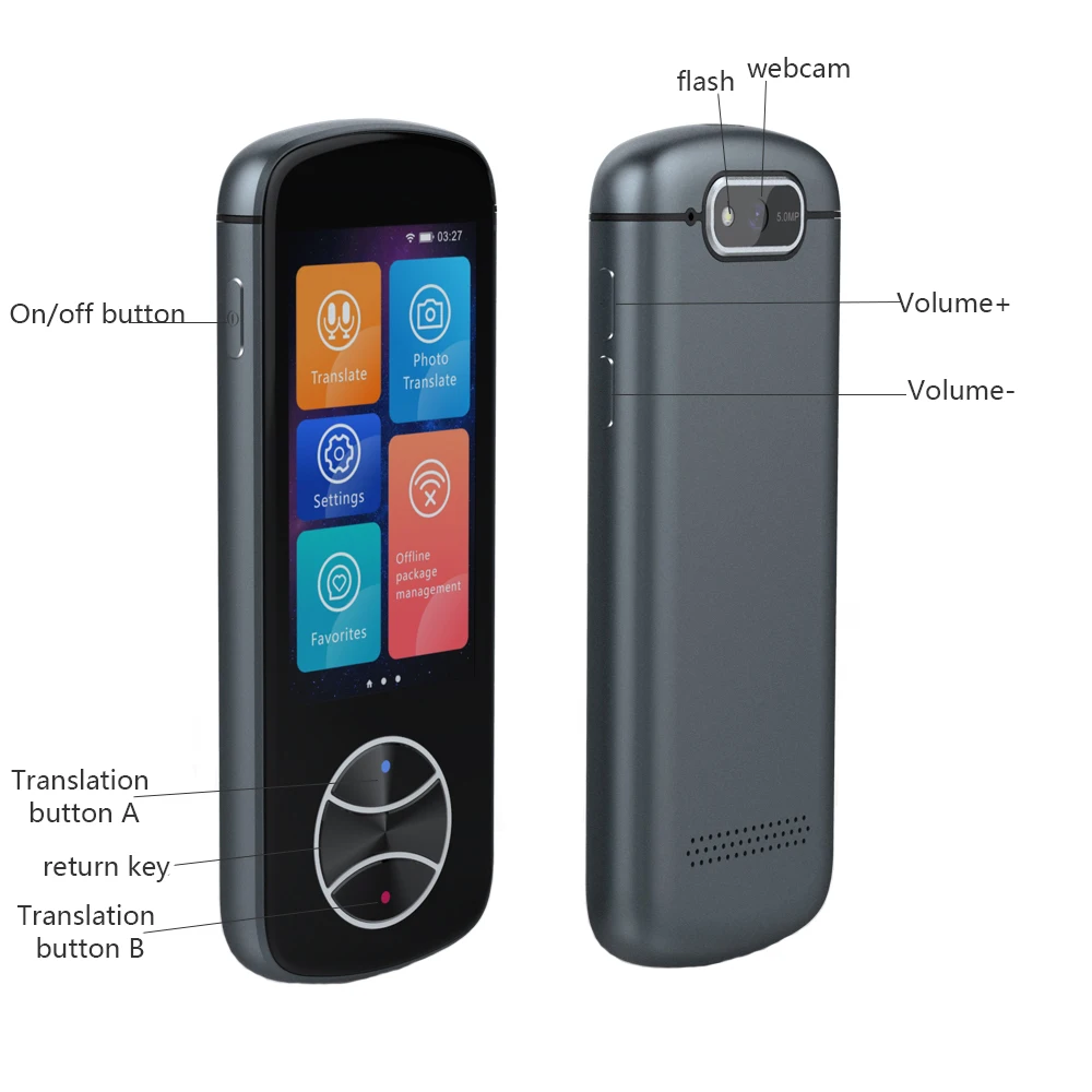 Instant Voice Smart Translator V10 Support 107 Languages 12 Offline Photo and WIFI Translation New voice translator,language translator