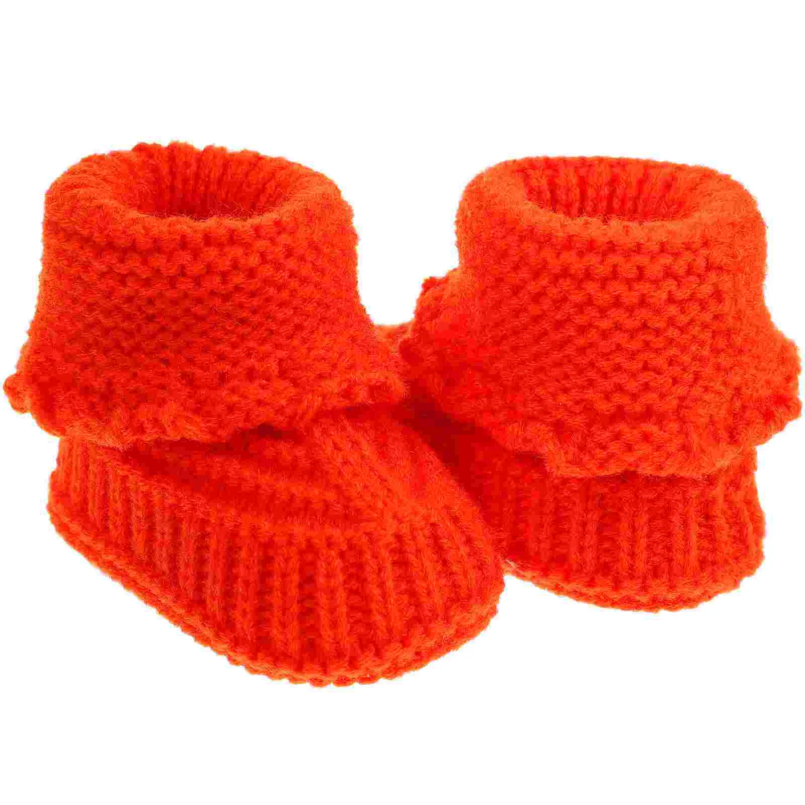 

Baby Booties Infant Shoes Knitting Short Boots Newborn Toddler Winter Footwear Yarn Thick Crochet For