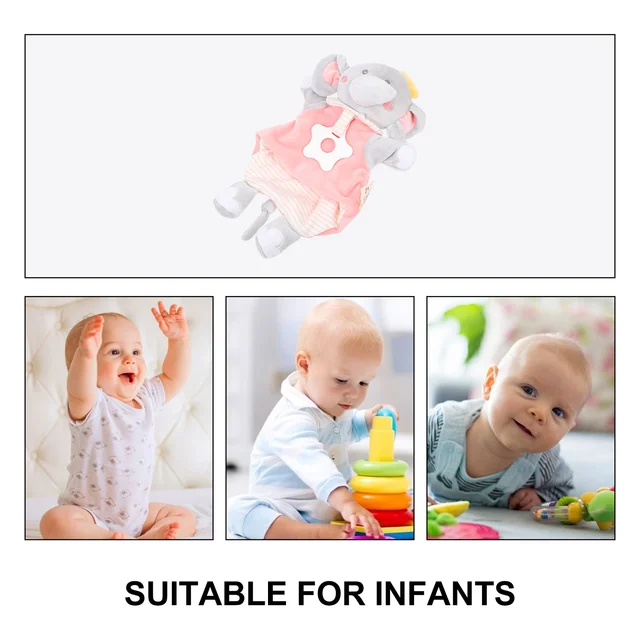 Baby Soothing Doll Cartoon Elegant Design Soothing Hand Puppet Appease Towel 2